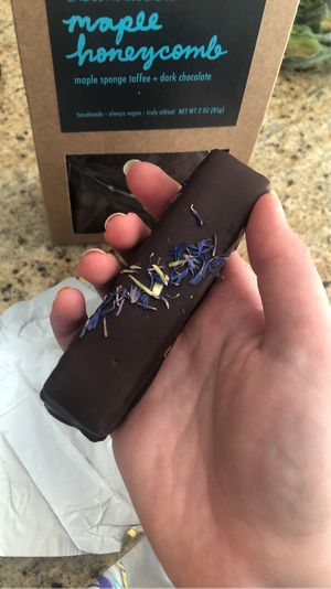 Earl Grey chocolate bar  at Lagusta's Luscious Cafe in New Paltz