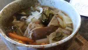 Breakfast Soup at Lagusta's Luscious Cafe in New Paltz