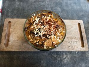 mac n cheese! at Lagusta's Luscious Cafe in New Paltz