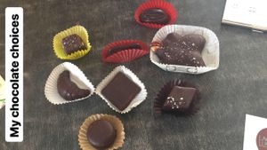 assorted chocolates at Lagusta's Luscious Cafe in New Paltz