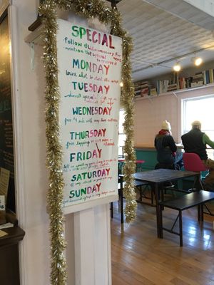 Specials  at Lagusta's Luscious Cafe in New Paltz