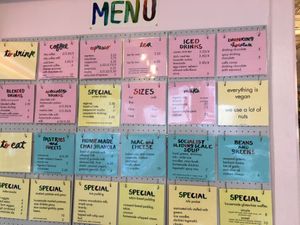 Full menu at Lagusta's Luscious Cafe in New Paltz