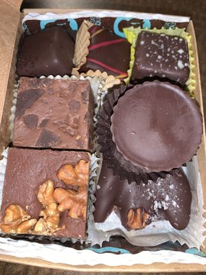 Chocolates!  at Lagusta's Luscious Cafe in New Paltz