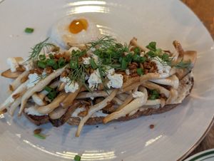 Mushroom toast at Bubba's - Ban Tai in Koh Phangan