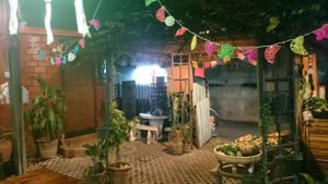 View of the entrance at Bodhi Tree Cafe in Chiang Mai