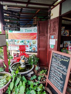 Entrance at Bodhi Tree Cafe in Chiang Mai