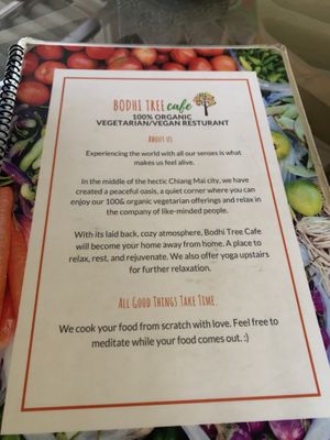   at Bodhi Tree Cafe in Chiang Mai