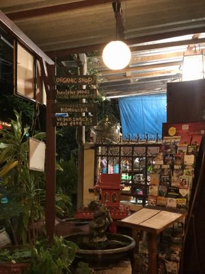 Restaurant entrance   at Bodhi Tree Cafe in Chiang Mai