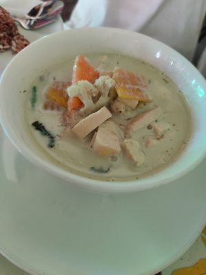 Green curry at Bodhi Tree Cafe in Chiang Mai