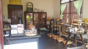 inside seating at Bodhi Tree Cafe in Chiang Mai