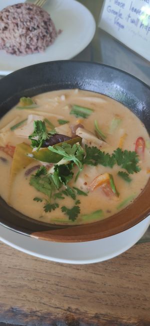 Tom Yum #Veganuary at Bodhi Tree Cafe in Chiang Mai