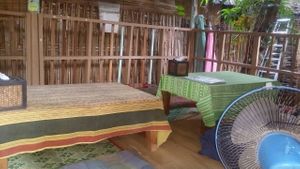 gazebo area at Bodhi Tree Cafe in Chiang Mai