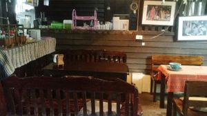 inside area at Bodhi Tree Cafe in Chiang Mai