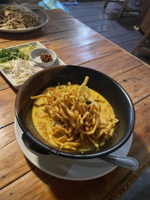 Khao Soi  at Bodhi Tree Cafe in Chiang Mai