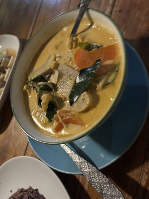Red curry   at Bodhi Tree Cafe in Chiang Mai
