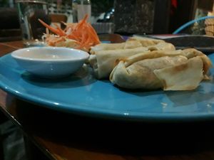 Spring rolls (not fried) at Bodhi Tree Cafe in Chiang Mai