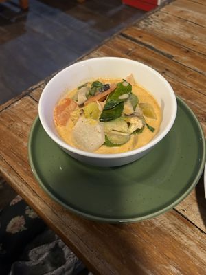 red curry 🔥   at Bodhi Tree Cafe in Chiang Mai