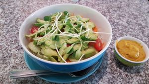 Avocado salad at Bodhi Tree Cafe in Chiang Mai