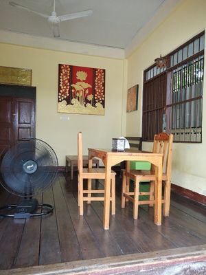 Inside at Bodhi Tree Cafe in Chiang Mai