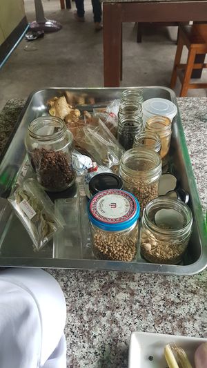 Different herbs and spices that we used at Bodhi Tree Cafe in Chiang Mai