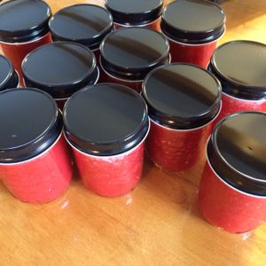 Jus frais : Fraise-basilic (fraises fraîches locales) at La Bette a Cath in Notre Dame Du Portage