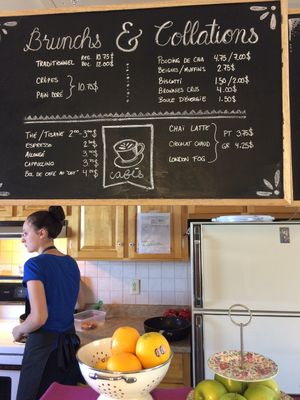 menu at La Bette a Cath in Notre Dame Du Portage