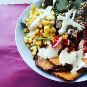 delicious bowl of goodness.  at La Bette a Cath in Notre Dame Du Portage