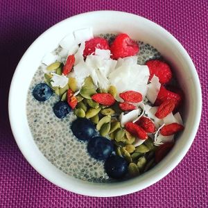 Chia pouding vanille at La Bette a Cath in Notre Dame Du Portage