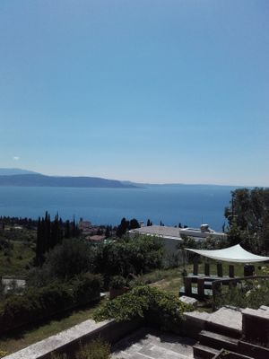 This is the view of our house! Our food even tasts better looking at the lake! at Due Di Moro in Gardone Riviera