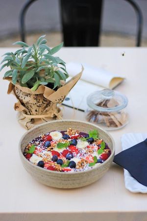 Acai Bowl at Barbarella Arkade in Ljubljana