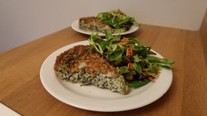 Vegan quiche at Barbarella Arkade in Ljubljana