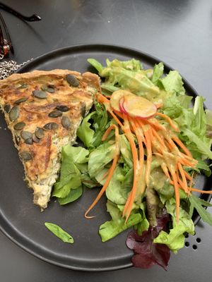 Best quiche ever! at Barbarella Arkade in Ljubljana