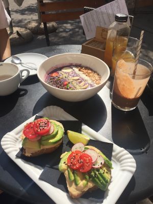 Delicious breakfast  at Barbarella Arkade in Ljubljana