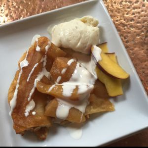 Vegan tarte tatin at The Angel Microbrewery in Nottingham