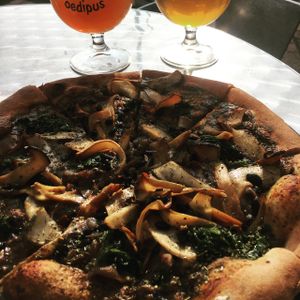 Pizza Nero, lager, slomo at Mediamatic ETEN in Amsterdam