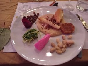 One of the main dishes at Mediamatic ETEN in Amsterdam