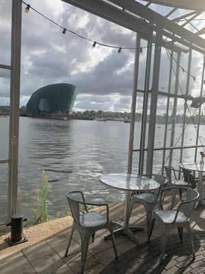 Seating area at Mediamatic ETEN in Amsterdam
