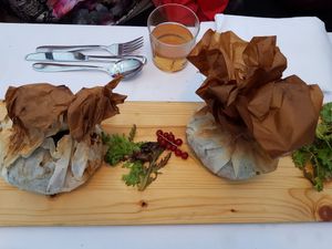 4th course came packed like this at Mediamatic ETEN in Amsterdam