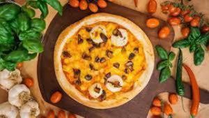 Vegan pizza Formaggi & Mushrooms at Pizzare in Berlin