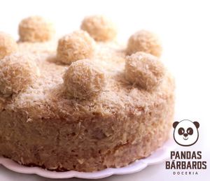 Coconut Cake. "Beijinho" at Pandas Barbaros in Recife