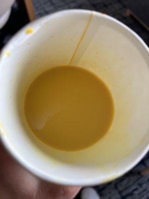 Golden mylk with agave   at The Corner Beet in Denver