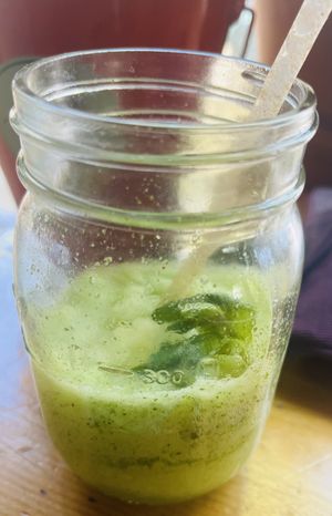 Possibly the most refreshing & delicious thing I've had in a while... lemon mint chiller.   at The Corner Beet in Denver