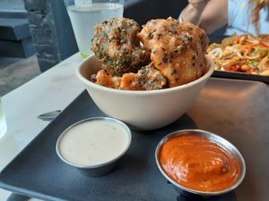 Korean vegetable wings at Vital Root in Denver
