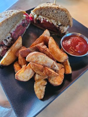 Ruben w/o cheese at Vital Root in Denver