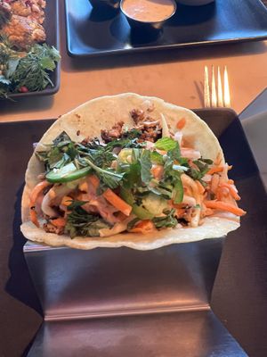 Bahn mi taco  at Vital Root in Denver