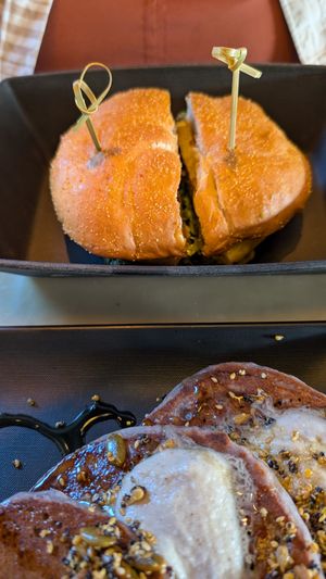 (Vegetarian) breakfast sandwich which can be made vegan if you ask! at Vital Root in Denver