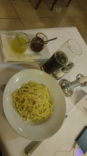 delecious vegan Aglio e Olio :-)  at Castello in Ingolstadt