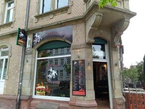 The outside at Cowboy Burger Restaurant in Landau