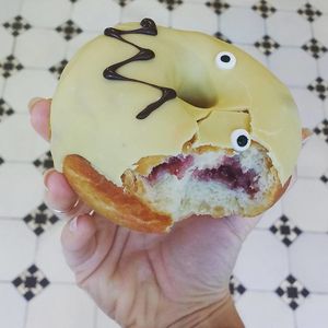 mouthwatering vegan halloween donut! at Leckerschmecker Küchenfee in Waiblingen