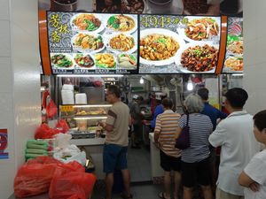 stall front
 at Fang Lin Vegetarian in West Singapore